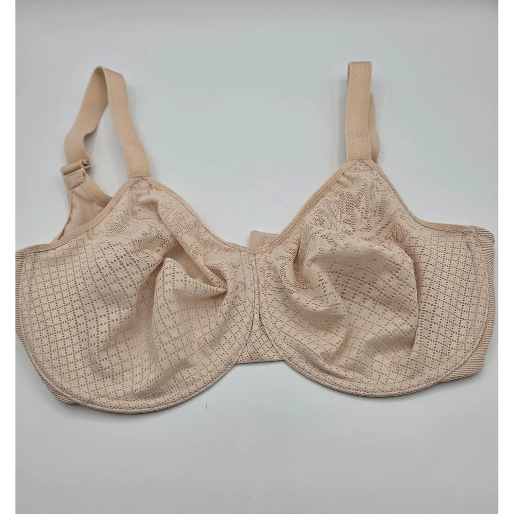 Wacoal Underwire Bra Womens 34G Nude Excellent Retro Chic Lace 857210